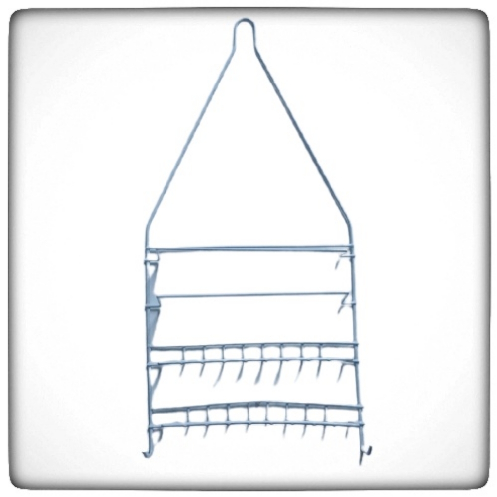 Shower Wired White Hanging Caddy